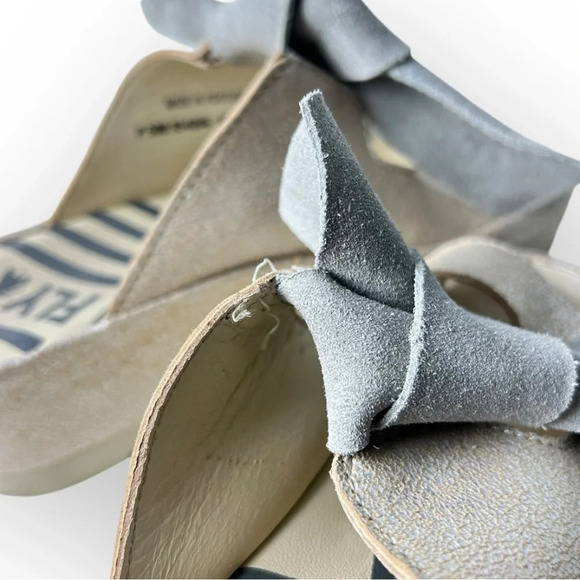 Fly London Bade  Bow Mule Pearl/Concrete 36 - Picture 8 of 10